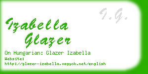 izabella glazer business card